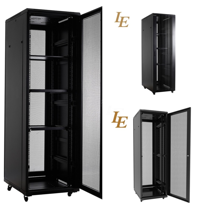 Ip20 Network Cabinet Server Enclosure With Arc Shaped Vented Front Door