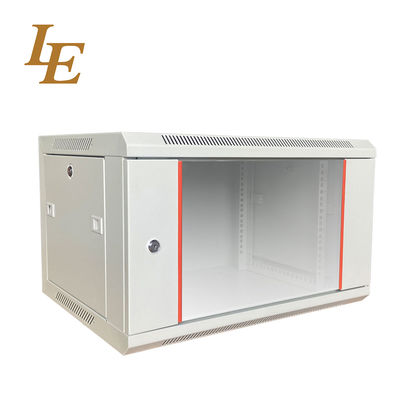 Server Rack Cabinet 19 Inch Wall Mount Data Center Enclosure with Static Loading Capacity of 60kg and Secure Lock Options