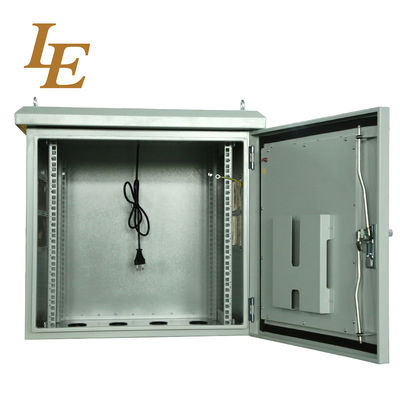 19 Inches IP65 Metal Waterproof Outdoor Steel Cabinet Enclosure Dustproof And WaterResistance Cooling Fans Enclosure