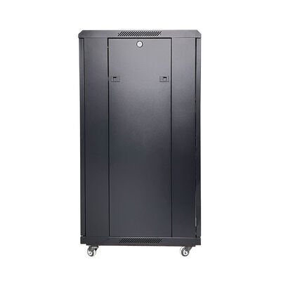 Floor Standing Server Rack 22U Tempered Glass Door 19Inch Network Cabinet Data Center