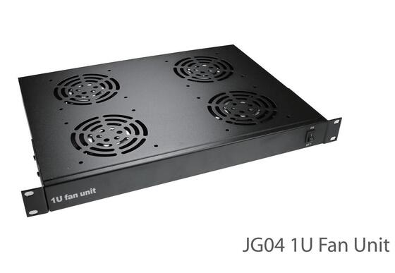 Digital Thermostat For Ventilation Kit 1U For 19" Server Rack With 2 Fans Or 4 Fans Or Fanless With EU Plug C14 Plug