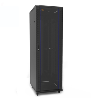 Armoire de rack de serveur 18U avec bande d'alimentation en option pour des performances réseau améliorées