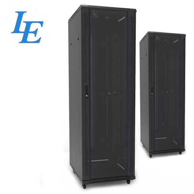 SPCC 22U Réseau verrouillable Armoire debout au sol Matériau en acier laminé à froid