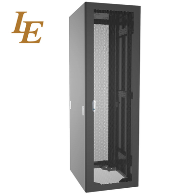 27U Standard 19 pouces Centre de données Serveur rack 42U plancher debout porte en verre Cabinet réseau