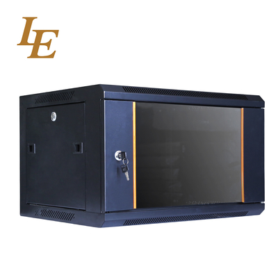 19 pouces 6u 9u Réseau de salle Serveur Rack avec barre de porte Emballage Monture murale Cabinet