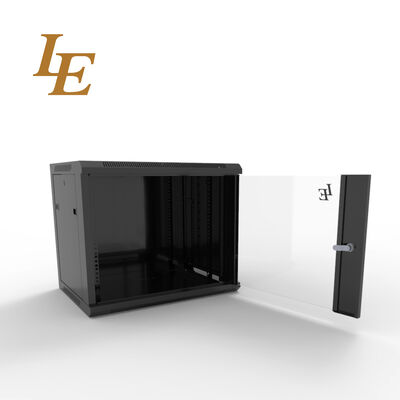Armoire de centre de données de 19 pouces 6U montée sur le mur avec panneaux latéraux amovibles à cadre soudé