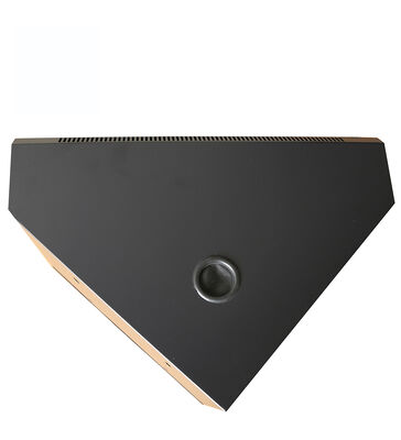 Support de serveur mural personnalisé 19 pouces 18U, Section unique SPCC en acier laminé à froid en forme de L, ventilateur de porte en verre trempé de 600mm, Stock