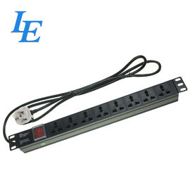 les manières du bâti de support 1U 6 ont contrôlé la PDU de support avec la protection du disjoncteur 1P et de la montée subite