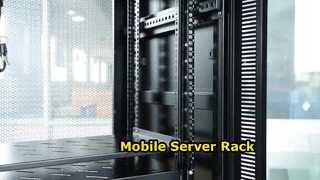 Porte en verre mobile d'armoire de support de serveur 42U