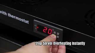 Thermostat numérique pour armoire réseau